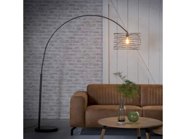 Booglamp SPIRAAL - Charcoal Zwart 1 Booglamp SPIRAAL - Charcoal Zwart