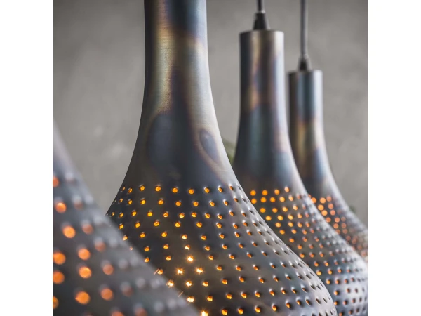 Hanglamp PUNCH - Zwart/bruin Zwart 3 Hanglamp PUNCH - Zwart/bruin Zwart - Afbeelding 3